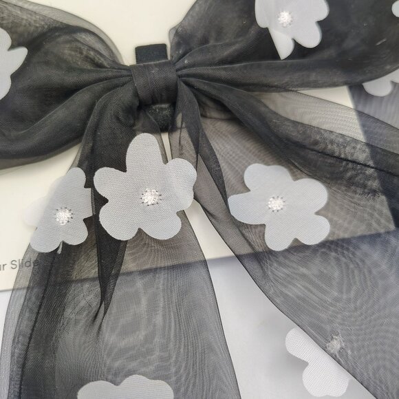 Pet Bow Collar Slide Cuddle Collab Black Sheer White Flowers Lot of 3 Dog Cat - Picture 6 of 12